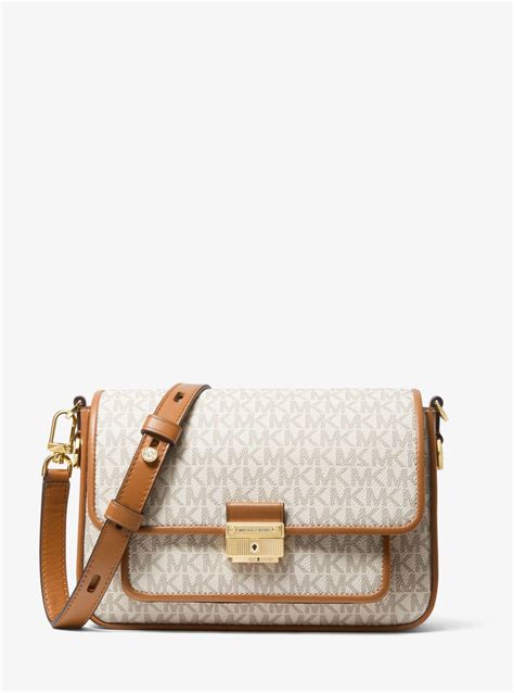 michael michael kors bradshaw medium leather messenger bag|Michael Kors bradshaw shoulder bag.